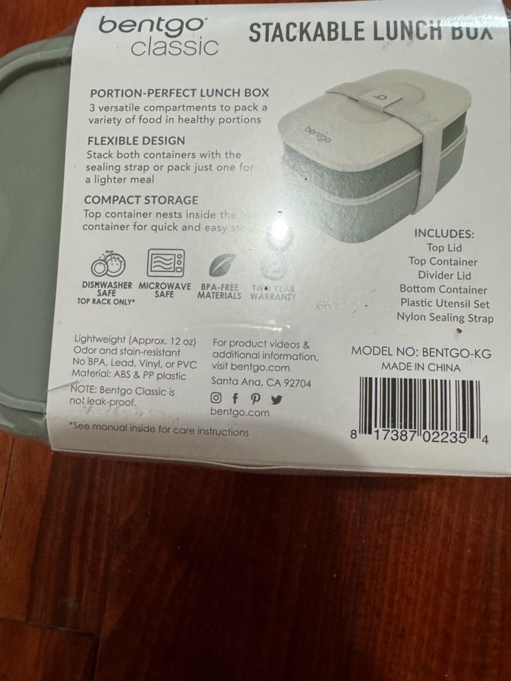 Bentgo Classic Stackable Lunch Box - Green - Picture 5 of 9